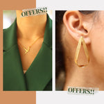 Load image into Gallery viewer, Tweeter necklace + Ear Spike earrings
