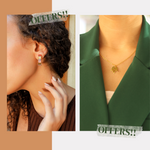 Load image into Gallery viewer, Vibrant earrings + leafy necklace
